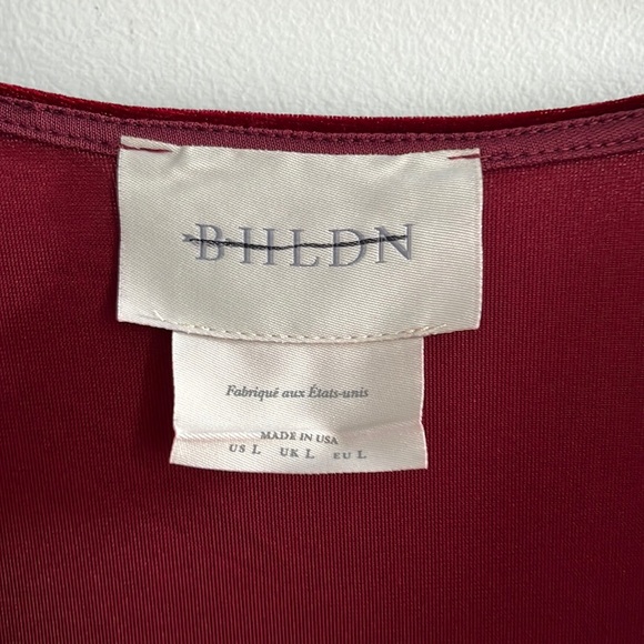 BHLDN Thrive Velvet MIDI Wrap Dress Blue Size Large NWT - Picture 5 of 16